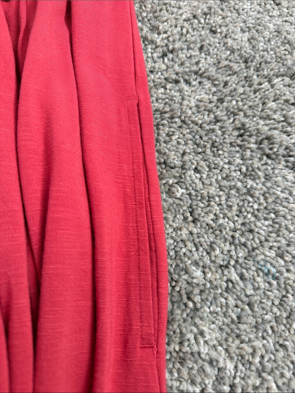 J Jill Coral Maxi Dress, Exc. Cond.- pleats and side pockets that lie flat, Sp - Picture 5 of 8
